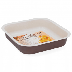 Non-stick baking tray - cafe creme/ beige - 26 x 26 cm - ideally suited for baking cakes