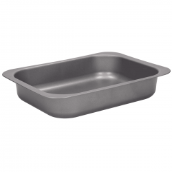 Bakplaat met antiaanbaklaag - grijs - 29 x 22 cm - ideaal voor het bakken van taarten - 