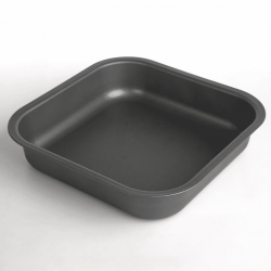 Bakplaat met antiaanbaklaag - grijs - 26 x 26 cm - bij uitstek geschikt voor het bakken van taarten - 