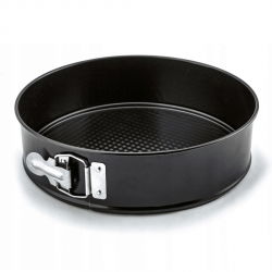 Svart fjäderform med en non-stick yta - ø 26 cm - perfekt för att baka kakor och göra tortyr - 