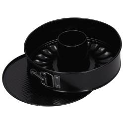 Svart non-stick fjäderform med dubbla botten - ø 24 cm - perfekt för bakning av kakor och tortyr - 