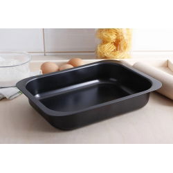 Zwarte bakvorm met antiaanbaklaag - 29 x 22 cm - ideaal voor het bakken van taarten - 