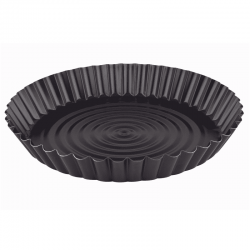 Zwarte pizzaplaat met antiaanbaklaag - ø 20 cm - 