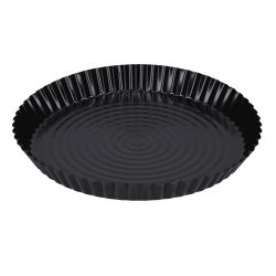 Zwarte pizzaplaat met antiaanbaklaag - ø 27,5 cm - 