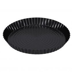 Zwarte pizzaplaat met antiaanbaklaag - ø 30 cm - 