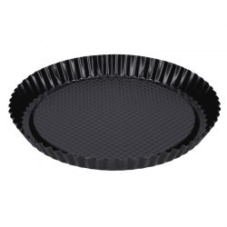 Ronde bakvorm met antiaanbaklaag - zwart - ø 27,5 cm - ideaal voor taarten en andere taarten - 