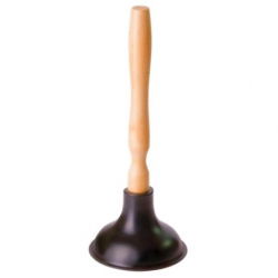 Black sanitary plunger, plumber's helper