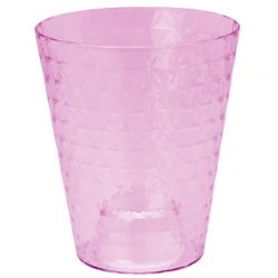 Carcasă Diament Petit pentru orhidee - 13 cm - roz deschis transparent - 