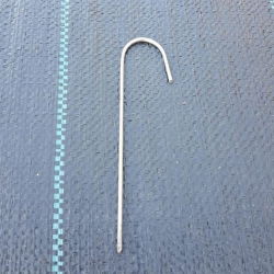 J15 Clavijas de jardín de metal - longitud 20 cm - 50 piezas - 