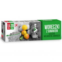 Sacos com zíper - 1,5 l - caixa - 20 unidades - 