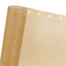 Privatlivsskærm til altan - solafskærmning 0,9 x 5 m - 90% - beige - 