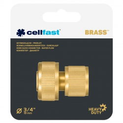 Conector rápido de latão BRONZE - 3/4 "- CELLFAST - 