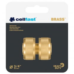 Messingstecker, Schlauchkupplung, Reparaturwerkstatt MESSING - 3/4 "- CELLFAST - 