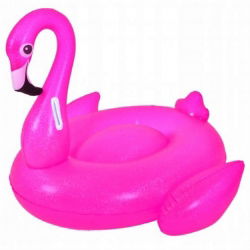 Uppblåsbar poolflotta - Flamingo - 110 x 102 x 86 cm - 