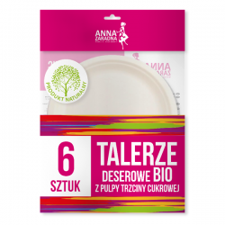 Placas BIO feitas de polpa de cana - 6 pcs - 