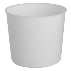 Kõrge poti ümbris sisestusega "Vulcano Tube" - 20 cm - läbipaistev lilla + valge sisetükk - 