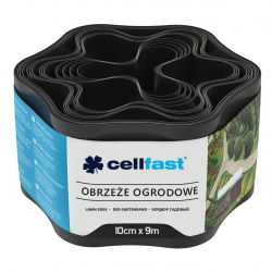Kant til sort græsplæne - 10 cm, 9 m - CELLFAST - 