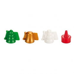 Fyldte kageforme - DELÍCIA - vintermotiver - 3 stk - 