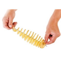 Potatis spiralskärare - PRESTO - 4 metallspett - 