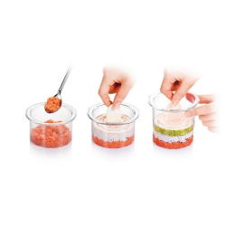 Food forming moulds - PRESTO FoodStyle - rings - 3 pcs