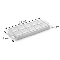 Ravioli-tillverkare, mögel - DELÍCIA - för 10 kvadrat ravioli - 