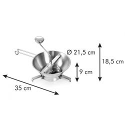 Puree och sås maker - GrandCHEF - ø 21,5 cm; grönsakskvarn - 