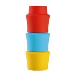 Capace pentru sticle din silicon - PRESTO - 3 buc, reutilizabile; dopuri pentru sticle - 