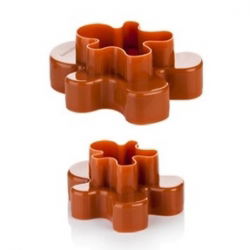 Two-sided cookie cutters - gingerbread men - DELÍCIA - 4 sizes