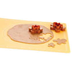 Two-sided cookie cutters - gingerbread men - DELÍCIA - 4 sizes