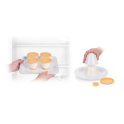 Formy na panna cotta - CHUTNÉ - 4 ks - 