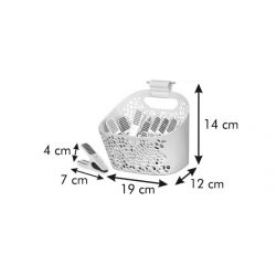 Wasknijpers in een decoratieve mand - CLEAN KIT - 20 st - 