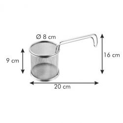 Mini friteusemand / serveermand voor gefrituurd voedsel - GrandCHEF - ø 8 cm - 