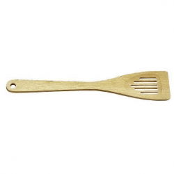 Slotted wooden spatula - WOODY - 30 cm