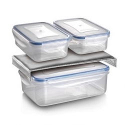 Isolierte Tasche mit drei Behältern - FRESHBOX - Anthrazitgrau - 