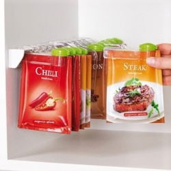 Clip per sacchetti di spezie con beccuccio versatore - su binario - SEASON - 10 pz - 