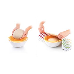 Matriță coș de pâine cu castron - DELLA CASA; coș cu mâncare pentru pâine de casă - 