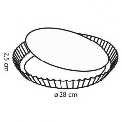 Teglia per crostate con fondo removibile - DELÍCIA - ø 28 cm - 