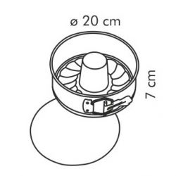 Springform tort och ängel matkakapanna - DELÍCIA - ø 20 cm - 