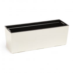 Fioriera &quot;Begonia&quot; - 19 x 56 cm - bianco crema - 