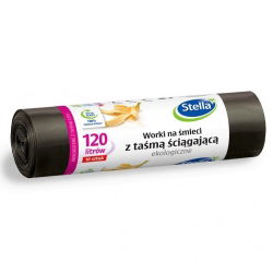 Genți de gunoi cu șnur ECO-FRIENDLY - 120 litri - 10 buc - 