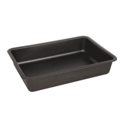 Zwarte bakvorm met antiaanbaklaag - 29 x 22 cm - ideaal voor het bakken van taarten - 