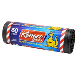 Sacos de lixo pretos - 60 litros - 50 unidades - 580 x 670 - HDPE - 