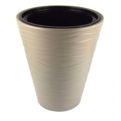"Sahara" külmakindel ümar pott - 35 cm - helehall - 