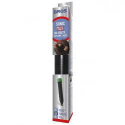 Mole elettronica "Sonic" e repellente per roditori MAX - per aree fino a 1000 m2 - Bros - 