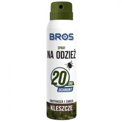 Tikafvisende og dræbende spray - gå ikke ind i skoven uden den! BROS - 90 ml - 