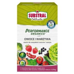 100% luonnollinen hedelmä- ja vihanneslannoite - Performance Organics, Substral - 0,75 kg - 