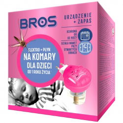 Zásuvný odparovač proti komárom pre škôlky + tekutina - Bros - 