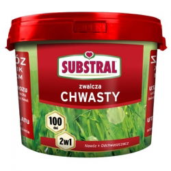 Fertilizante para gramado de 100 dias + agente eliminador de ervas daninhas - 2 em 1 - Substral - 5 kg - 