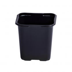 Črni vrtni lonček velikosti 8 x 8 cm - 24 kosov - 