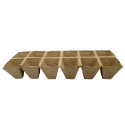 Square peat pots 5 x 5 cm - 120 pieces